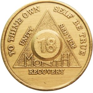 18 Month Bronze AA Medallion