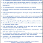 Twelve Traditions Flyer