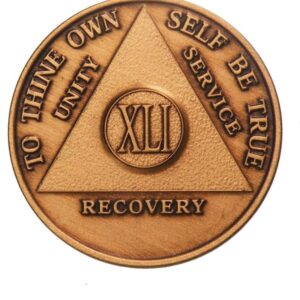41 Year AA Bronze Medallion