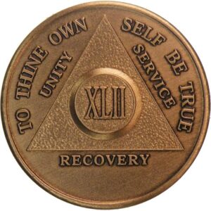 42 Year AA Bronze Medallion