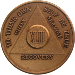 43 Year AA Medallion