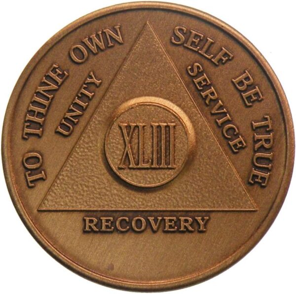 43 Year AA Medallion