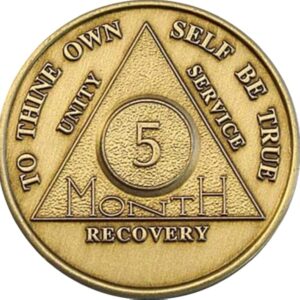 Bronze 5 Month Medallion