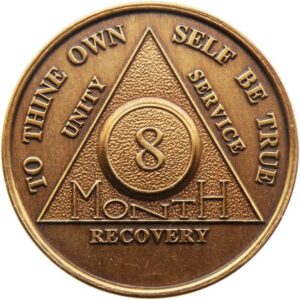 Bronze 8 Month Medallion