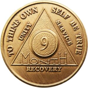 Bronze 9 Month Medallion